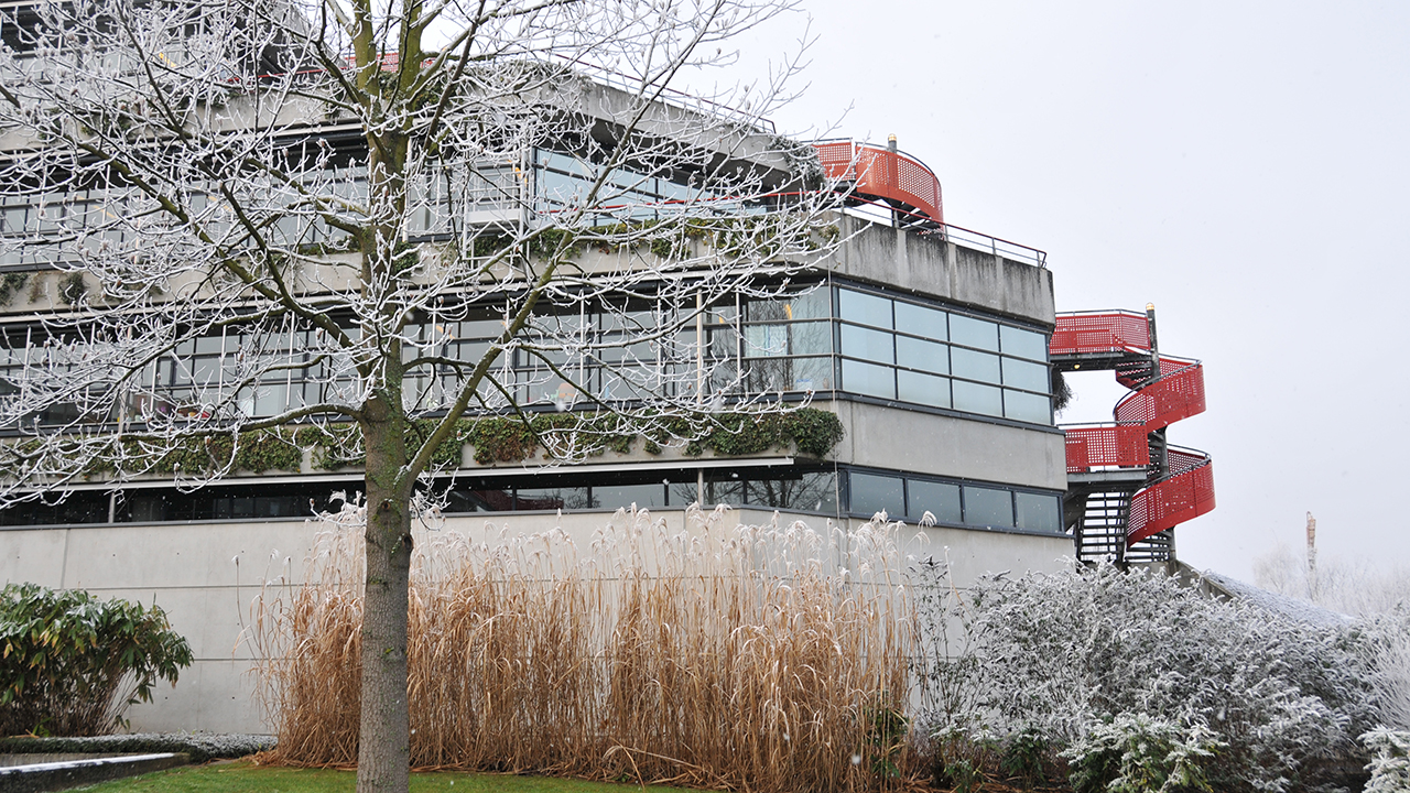 Human Rights building in winter