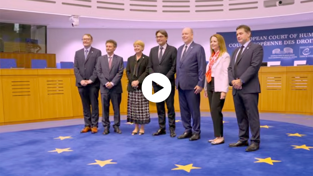 Video of the official visit by HSH Albert II of Monaco to the ECHR - 01/10/2026