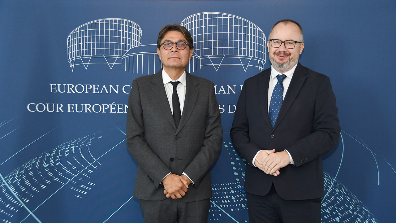 Rencontre entre le président Mattias Guyomar et Adam Bodnar, président du Réseau des parlementaires pour la promotion de l'exécution des arrêts de la Cour - 29/09/2026