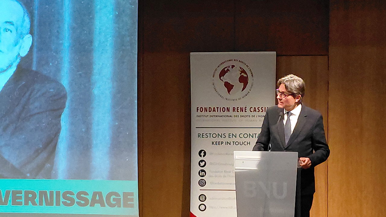 Opening of the exhibition "René Cassin, a fighter for peace" at the National Library of Strasbourg - 10/04/2026