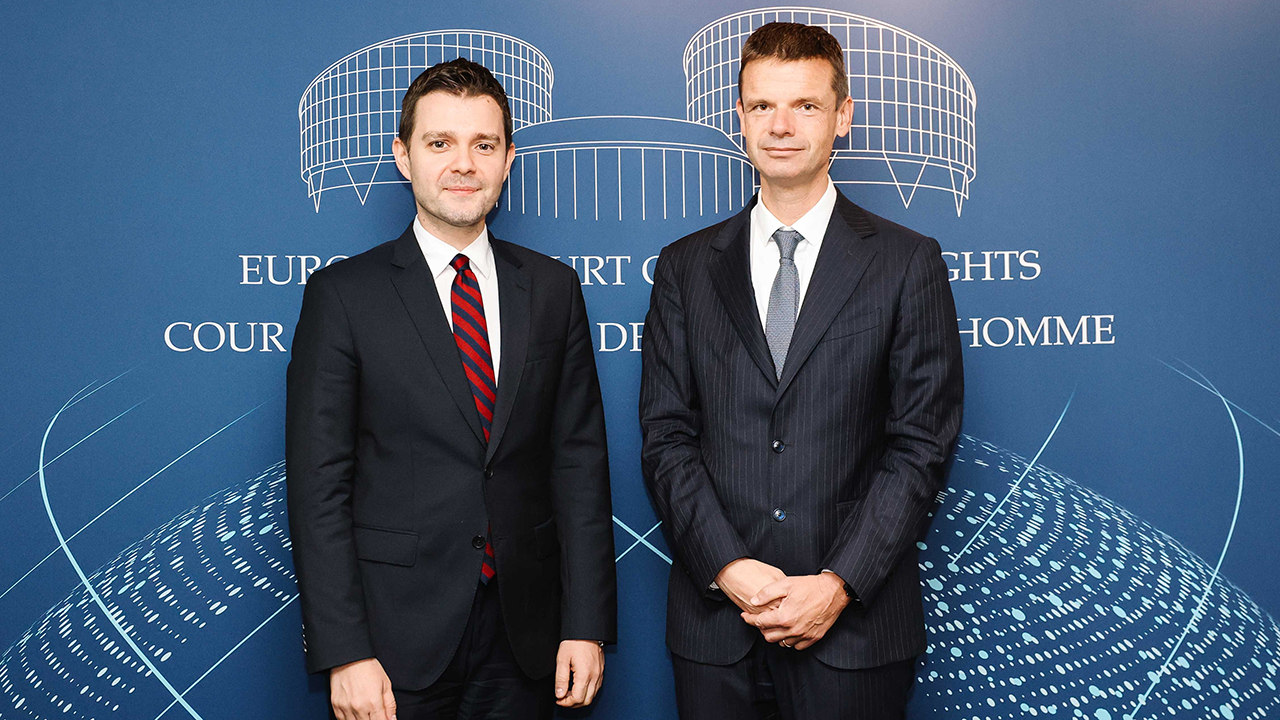 Official visit by Timcho Mucunski, Minister of Foreign Affairs and Foreign Trade of North Macedonia, to the ECHR