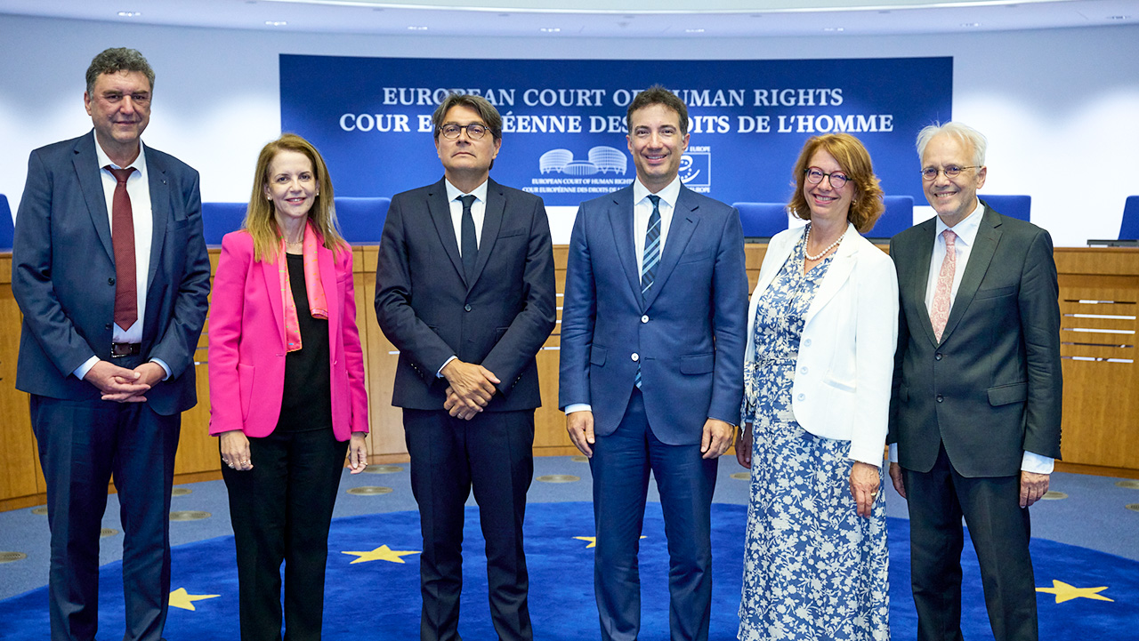 Official visit by Andrea Caroni, President of the Council of States of the Swiss Parliament, to the ECHR