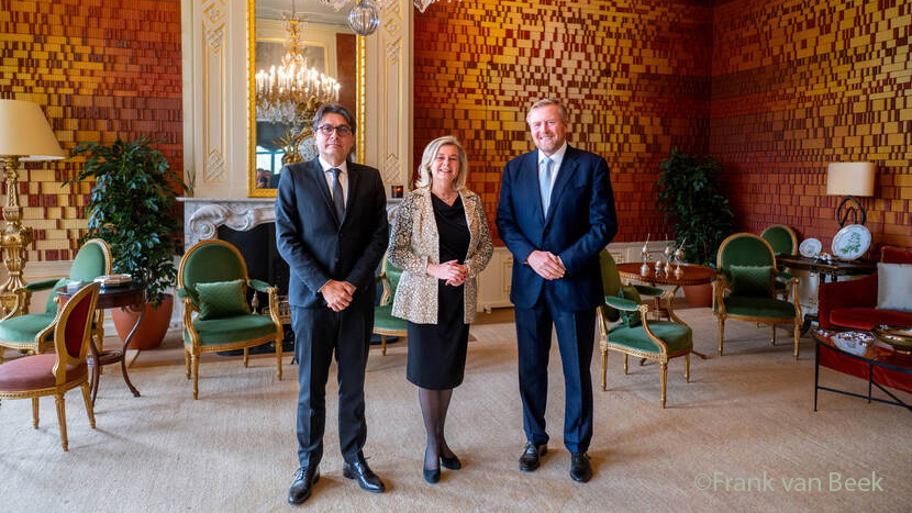 Audience du président de la Cour auprès de Sa Majesté le roi Willem-Alexander