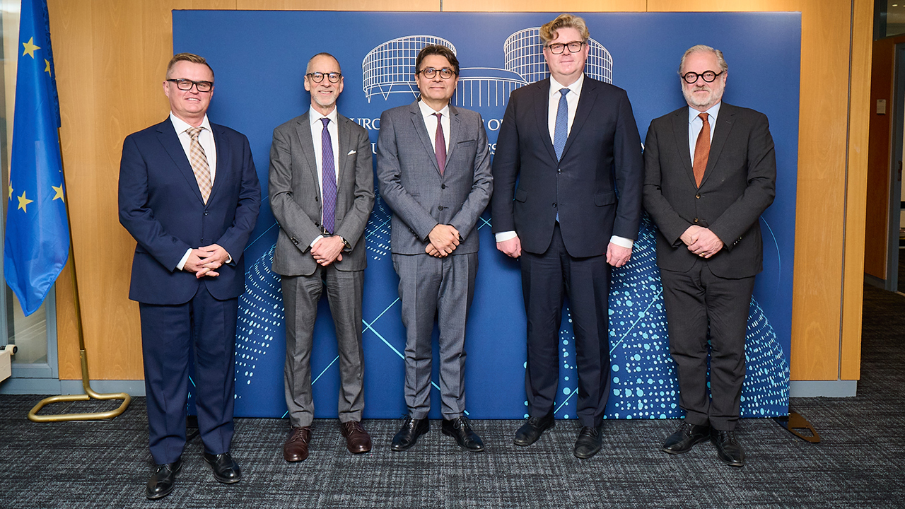 Official visit by Gunnar Strömmer, Minister of Justice of Sweden, to the ECHR - 10/12/2025