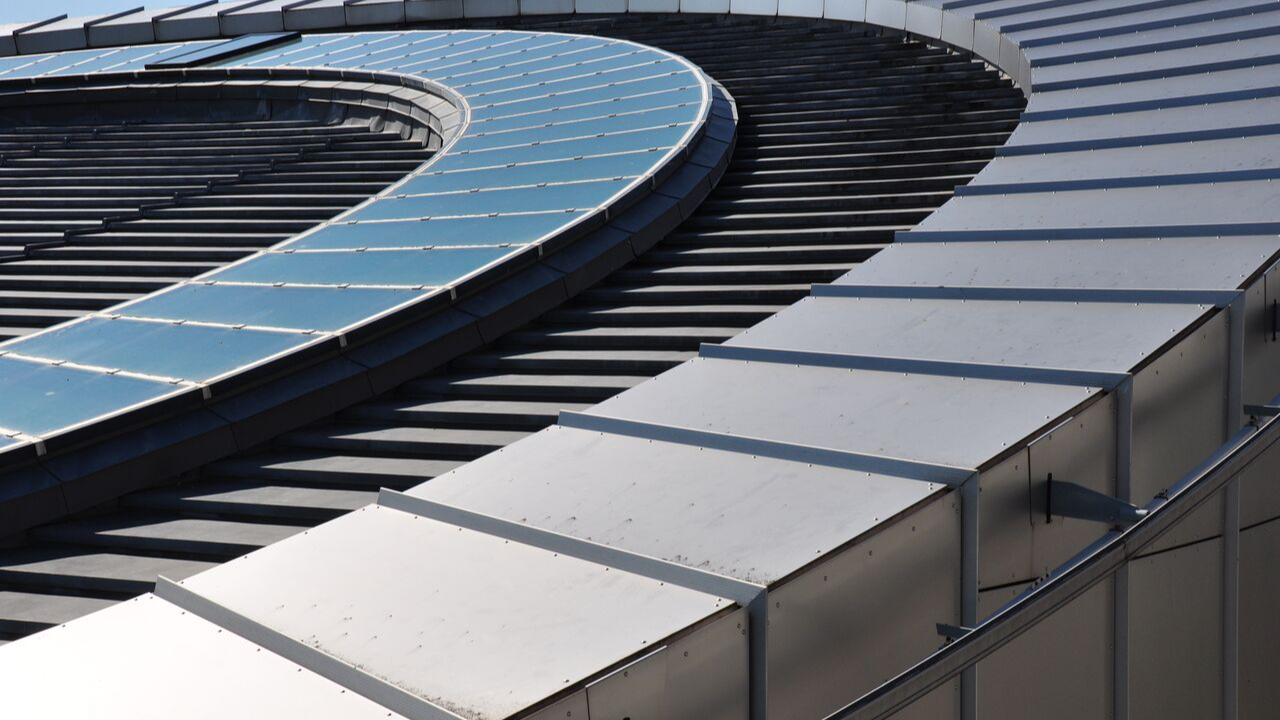 Roof of the Human Rights building (detail)